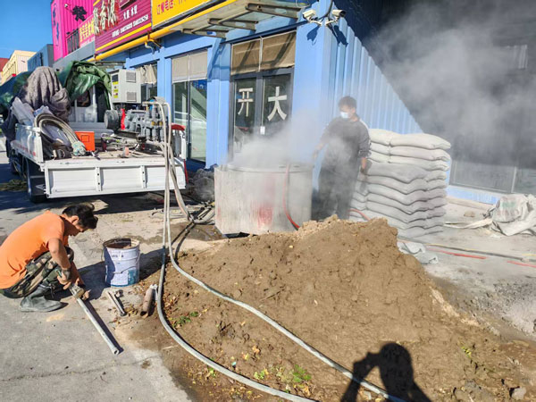 白碱滩顶管注浆加固